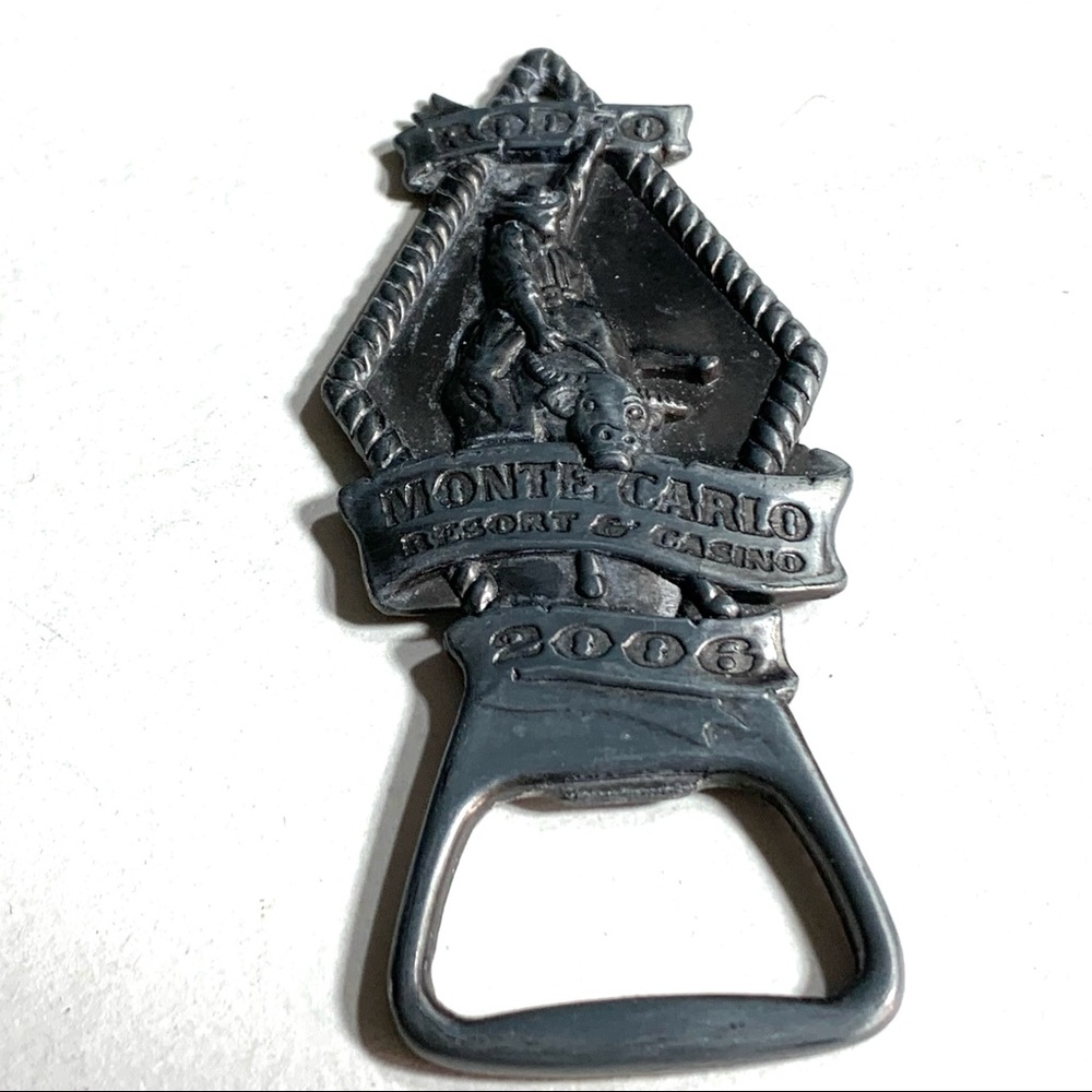 Monte Carlo Resort & Casino LV 2006 Rodeo Miller Lite Bottle Opener Souvenir
